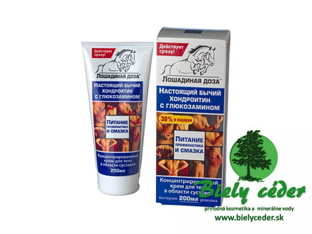 Konská dóza - Telový krém s chondroitínom a glukosamínom 200ml 