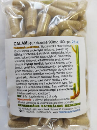 ◆  CALAMI eur rhizoma 960mg 100 cps