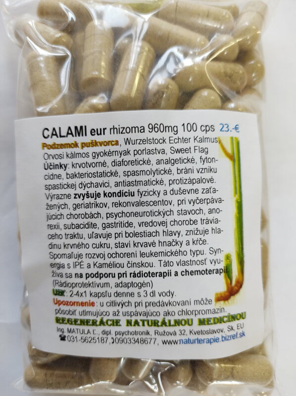 ◆  CALAMI eur rhizoma 960mg 100 cps