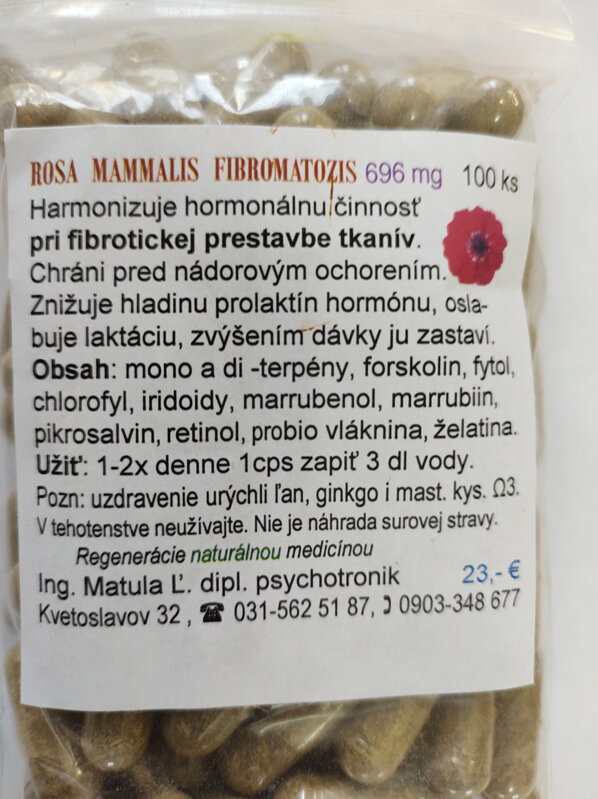 ◆ ROSA MAMMALIS 790 mg, 100 cps